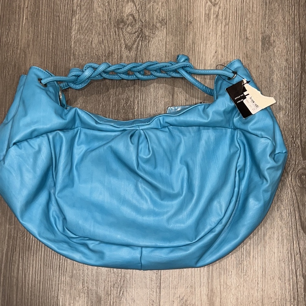 Squared by Sondra Roberts braided strap hobo bag, NEW - Picture 4 of 6